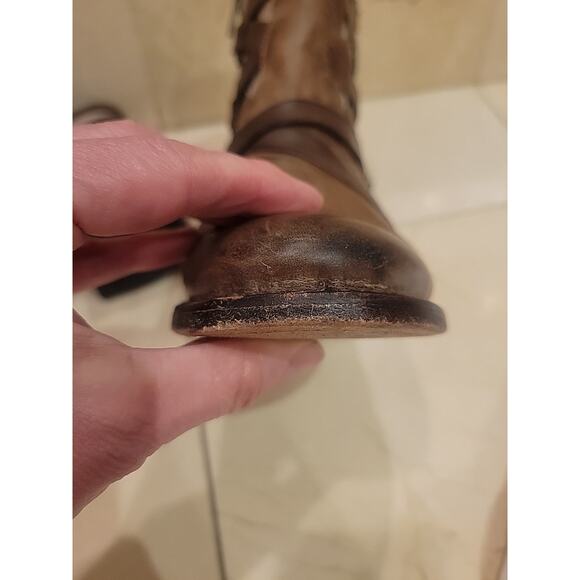 Brown Leather Ankle Boots - Picture 13 of 14